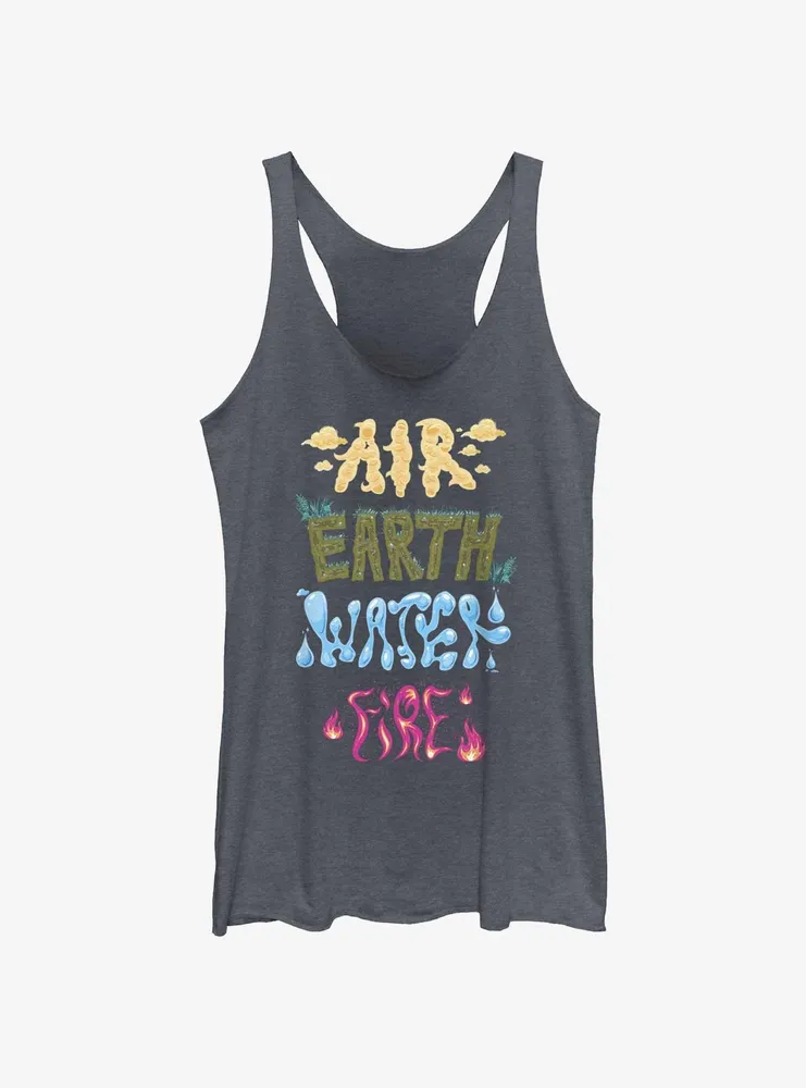 Disney Pixar Elemental Text Stack Womens Tank Top