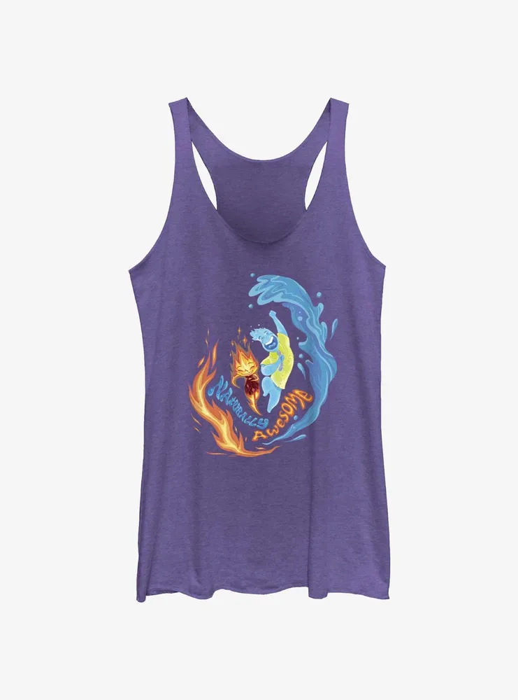 Disney Pixar Elemental Naturally Awesome Ember & Wade Womens Tank Top