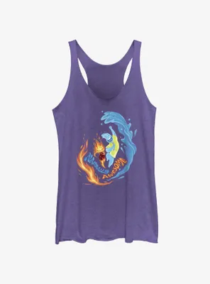 Disney Pixar Elemental Naturally Awesome Ember & Wade Womens Tank Top