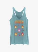 Disney Pixar Elemental Expressions Of Ember Womens Tank Top