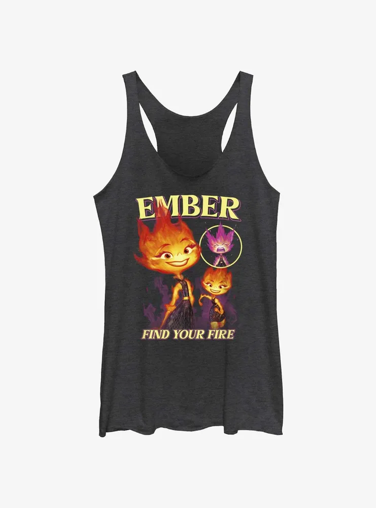 Disney Pixar Elemental Ember Multipose Hero Womens Tank Top