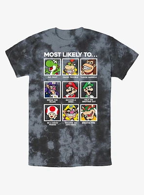 Nintendo Mario Likelyhood Tie-Dye T-Shirt