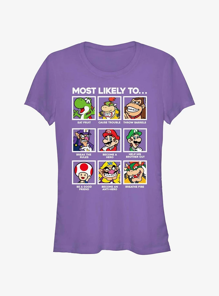 Nintendo Mario Likelyhood Girls T-Shirt