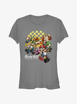 Nintendo Mario Checkered Kartin' Girls T-Shirt