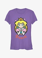 Nintendo Mario Peach Hearts Girls T-Shirt