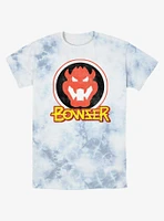 Nintendo Mario Bowser Badge Tie-Dye T-Shirt