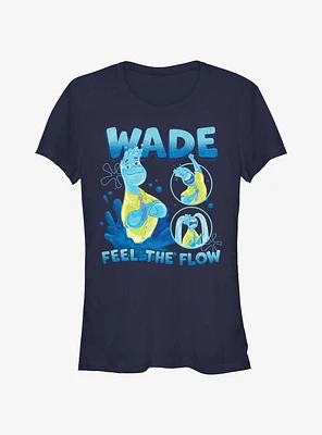 Disney Pixar Elemental Wade Feel The Flow Girls T-Shirt