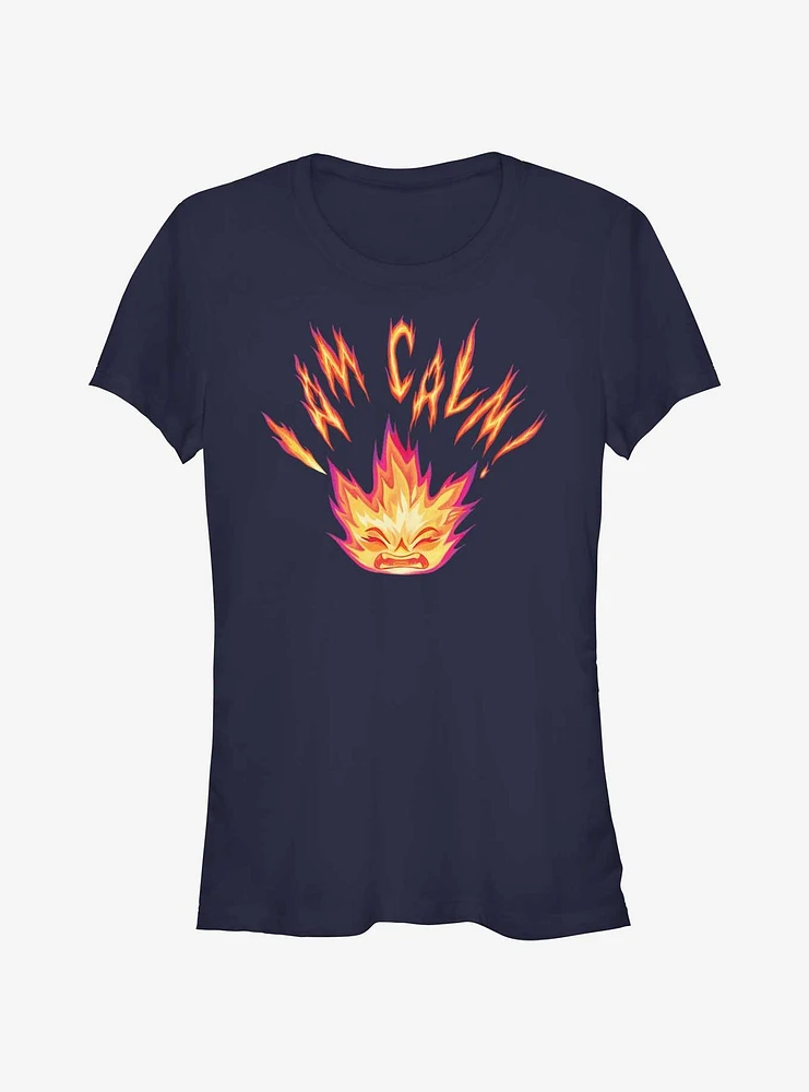 Disney Pixar Elemental I Am Calm Ember Girls T-Shirt