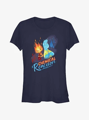 Disney Pixar Elemental Chemical Reaction Ember & Wade Girls T-Shirt
