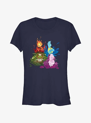 Disney Pixar Elemental Ember Wade Fern & Gale Girls T-Shirt