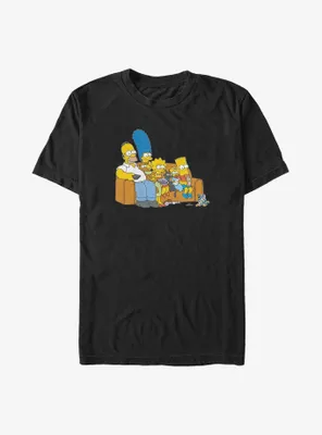 The Simpsons Family Couch Big & Tall T-Shirt