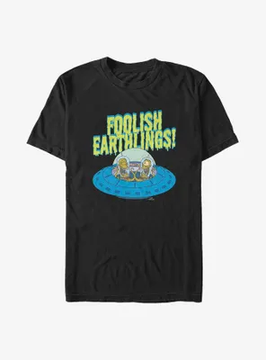 The Simpsons Foolish Earthlings Big & Tall T-Shirt