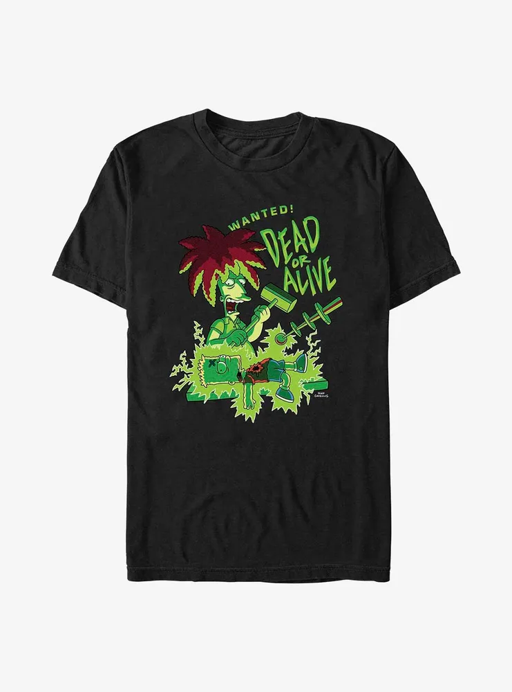 The Simpsons Bart Wanted Dead or Alive Big & Tall T-Shirt