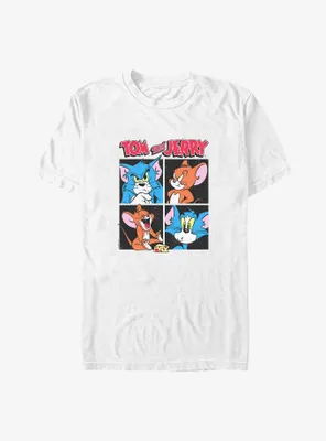 Tom & Jerry Face Time Big Tall T-Shirt