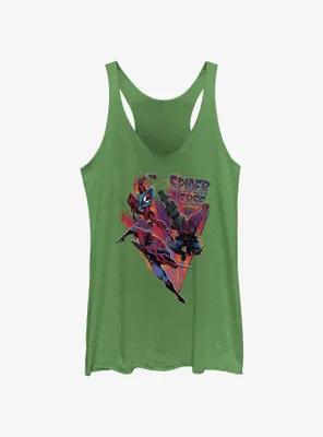 Marvel Spider-Man: Across The Spiderverse Trio Badge Womens Tank Top