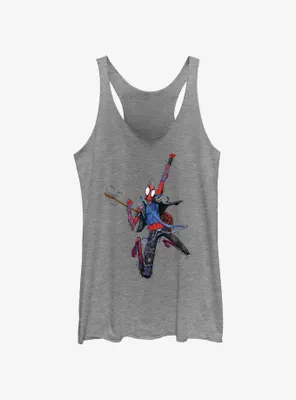 Marvel Spider-Man: Across The Spiderverse Spider-Punk Womens Tank Top