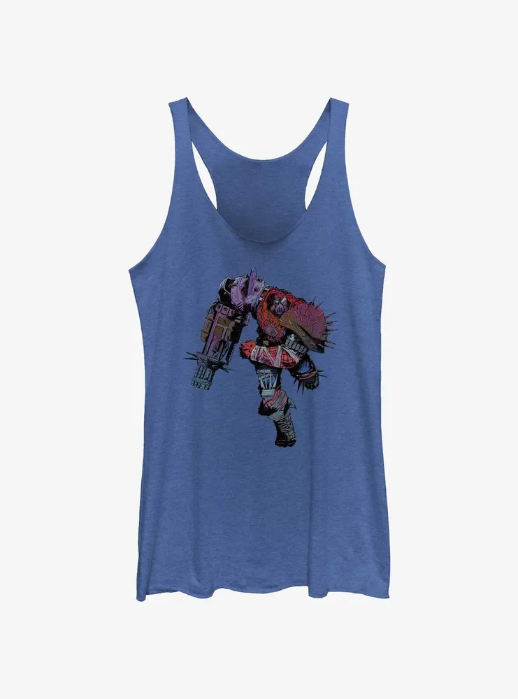 Marvel Spider-Man: Across The Spiderverse Cyborg Spider-Woman Pose Womens Tank Top