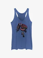 Marvel Spider-Man: Across The Spiderverse Cyborg Spider-Woman Pose Womens Tank Top