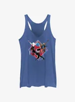 Marvel Spider-Man: Across The Spiderverse Trio Spider-Gwen Miles Morales and Spider-Punk Womens Tank Top