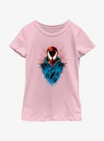 Marvel Spider-Man: Across The Spiderverse Scarlet Spider Head Youth Girls T-Shirt