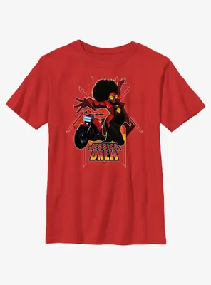 Marvel Spider-Man: Across The Spiderverse Jessica Drew Poster Youth T-Shirt