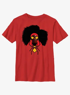 Marvel Spider-Man: Across The Spiderverse Jessica Drew Portrait Youth T-Shirt