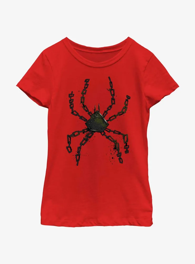 Marvel Spider-Man: Across The Spiderverse Cyborg Spider-Woman Icon Youth Girls T-Shirt