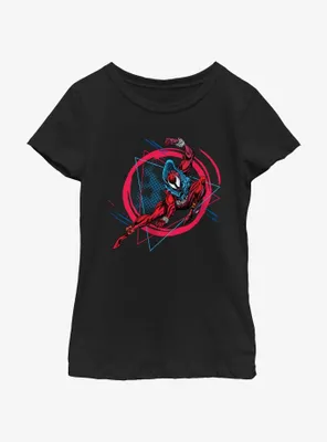 Marvel Spider-Man: Across The Spiderverse Scarlet Spider Badge Youth Girls T-Shirt