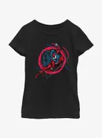 Marvel Spider-Man: Across The Spiderverse Scarlet Spider Badge Youth Girls T-Shirt