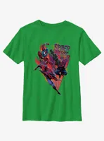 Marvel Spider-Man: Across The Spiderverse Trio Badge Youth T-Shirt