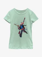 Marvel Spider-Man: Across The Spiderverse Spider-Punk Youth Girls T-Shirt