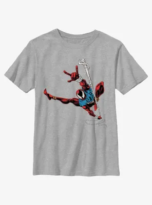 Marvel Spider-Man: Across The Spiderverse Spider Scarlet Pose Youth T-Shirt