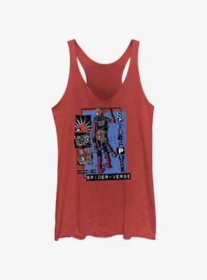 Marvel Spider-Man: Across The Spiderverse Punk Power Spider-Punk Womens Tank Top