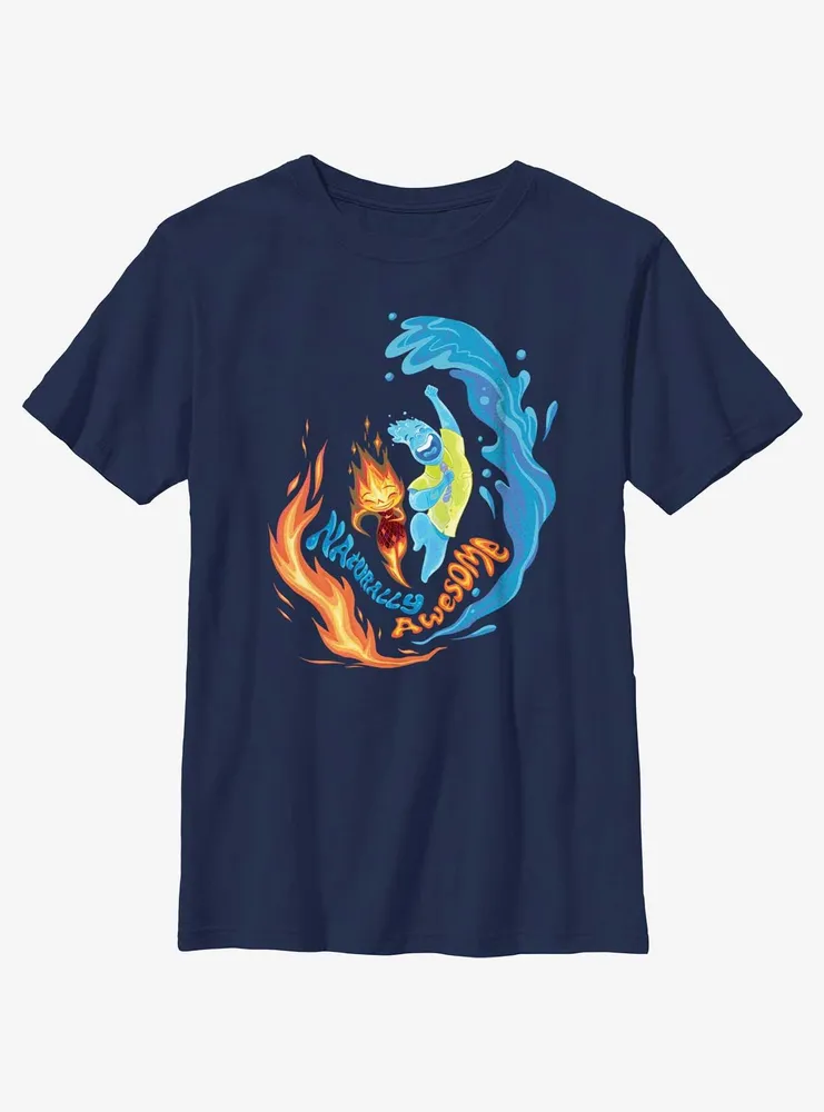 Disney Pixar Elemental Naturally Awesome Ember & Wade Youth T-Shirt