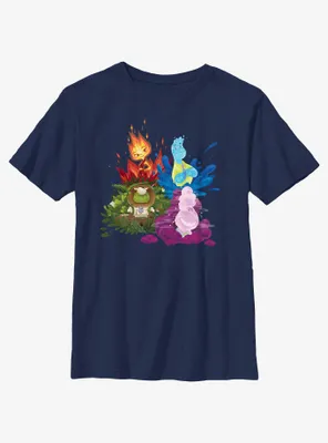 Disney Pixar Elemental Ember Wade Fern & Gale Youth T-Shirt