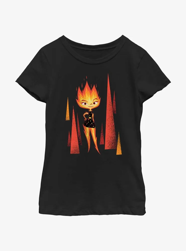 Disney Pixar Elemental Be Fire Ember Youth Girls T-Shirt