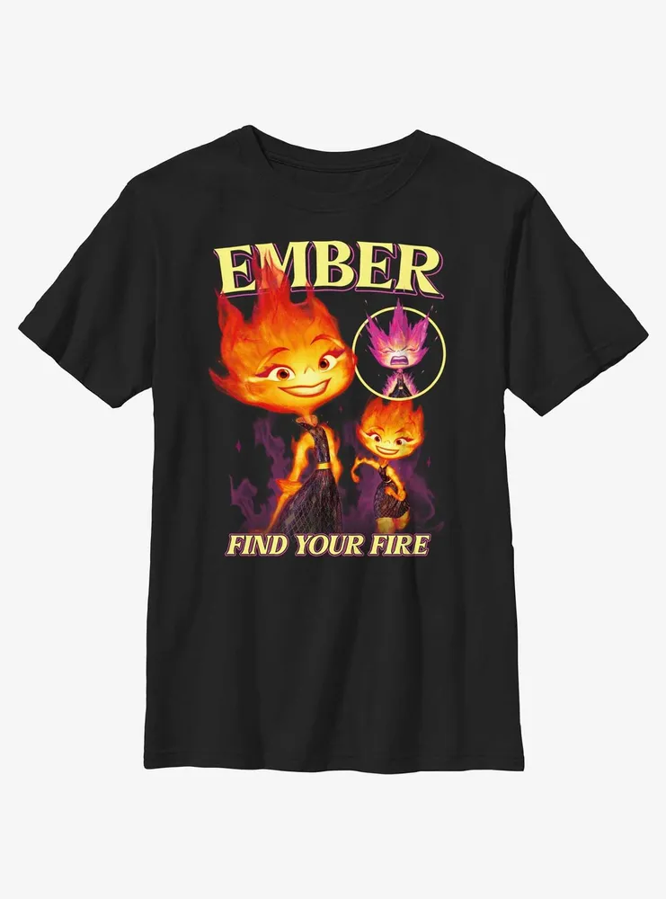 Disney Pixar Elemental Ember Multipose Hero Youth T-Shirt