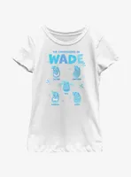 Disney Pixar Elemental Wade Expressions Youth Girls T-Shirt