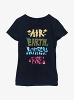 Disney Pixar Elemental Text Stack Youth Girls T-Shirt