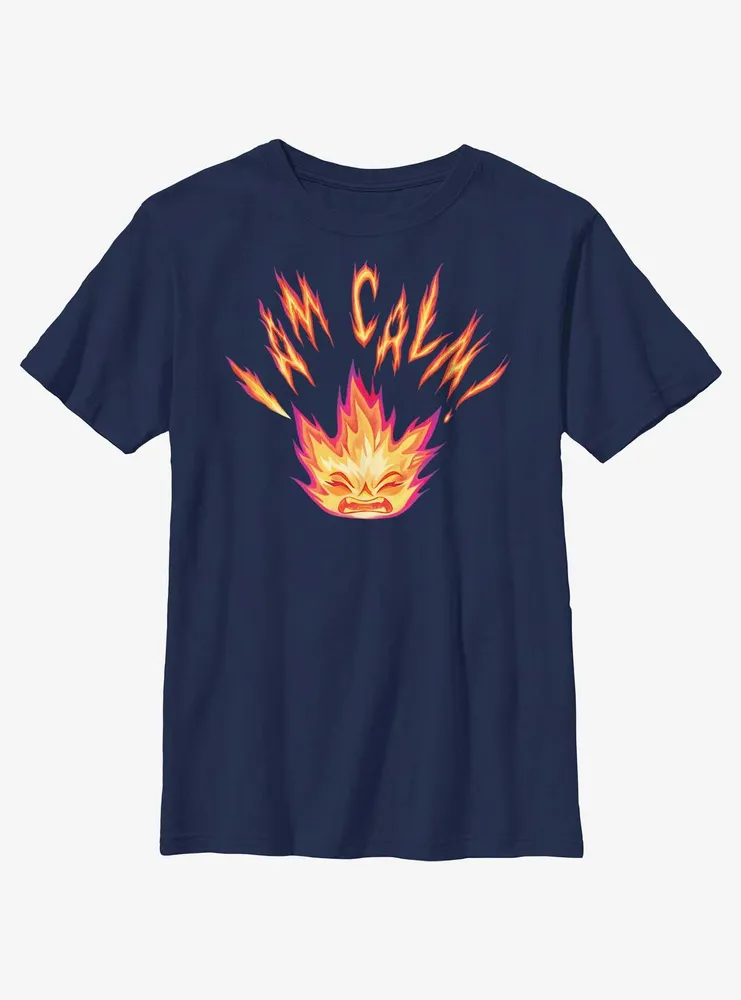 Disney Pixar Elemental I Am Calm Ember Youth T-Shirt