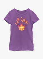 Disney Pixar Elemental I Am Calm Ember Youth Girls T-Shirt