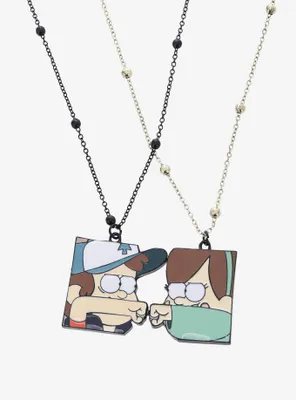 Disney Gravity Falls Dipper & Mabel Bestie Necklace Set - BoxLunch Exclusive