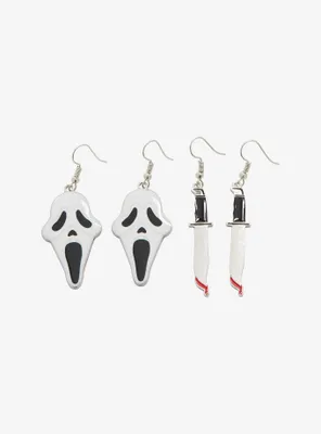 Scream Ghostface Mask & Knife Earring Set - BoxLunch Exclusive