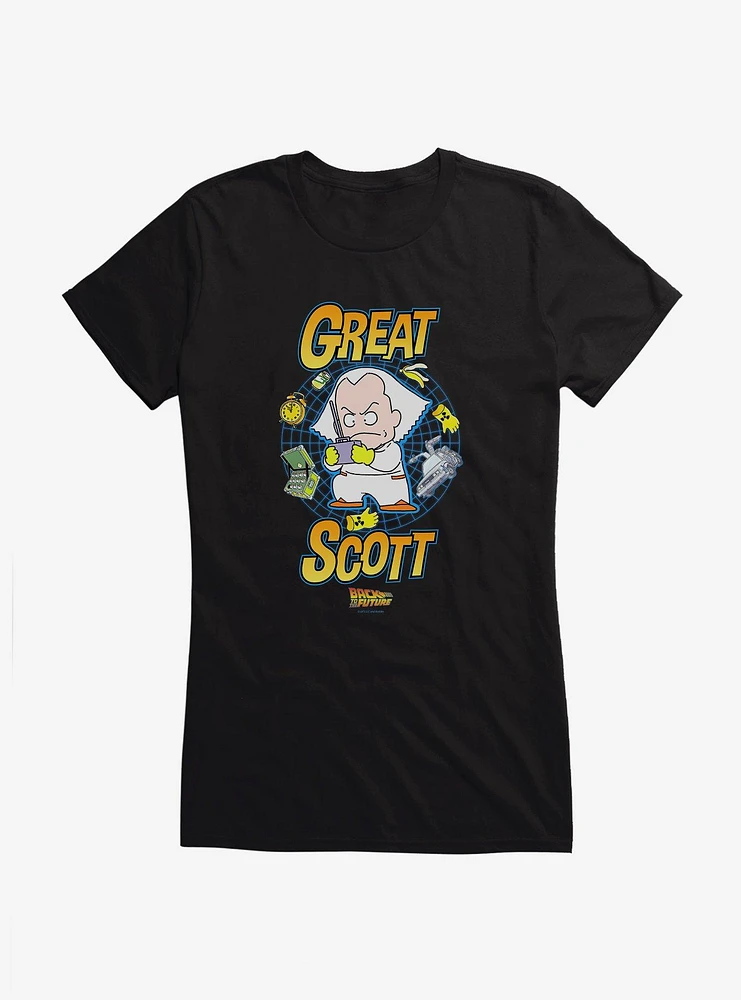 Back To The Future Anime Great Scott Girls T-Shirt