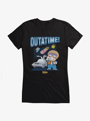 Back To The Future Anime Outatime! Girls T-Shirt