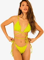 Dippin' Daisy's Love Affair Swim Bottom Lime Sorbet Green