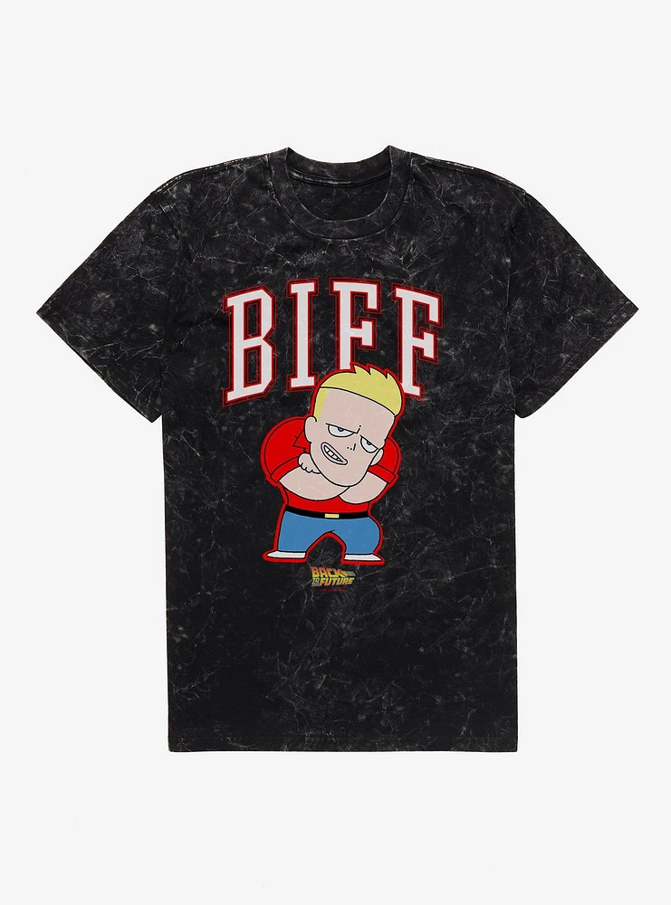 Back To The Future Anime Biff Mineral Wash T-Shirt