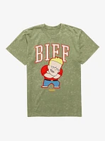 Back To The Future Anime Biff Mineral Wash T-Shirt