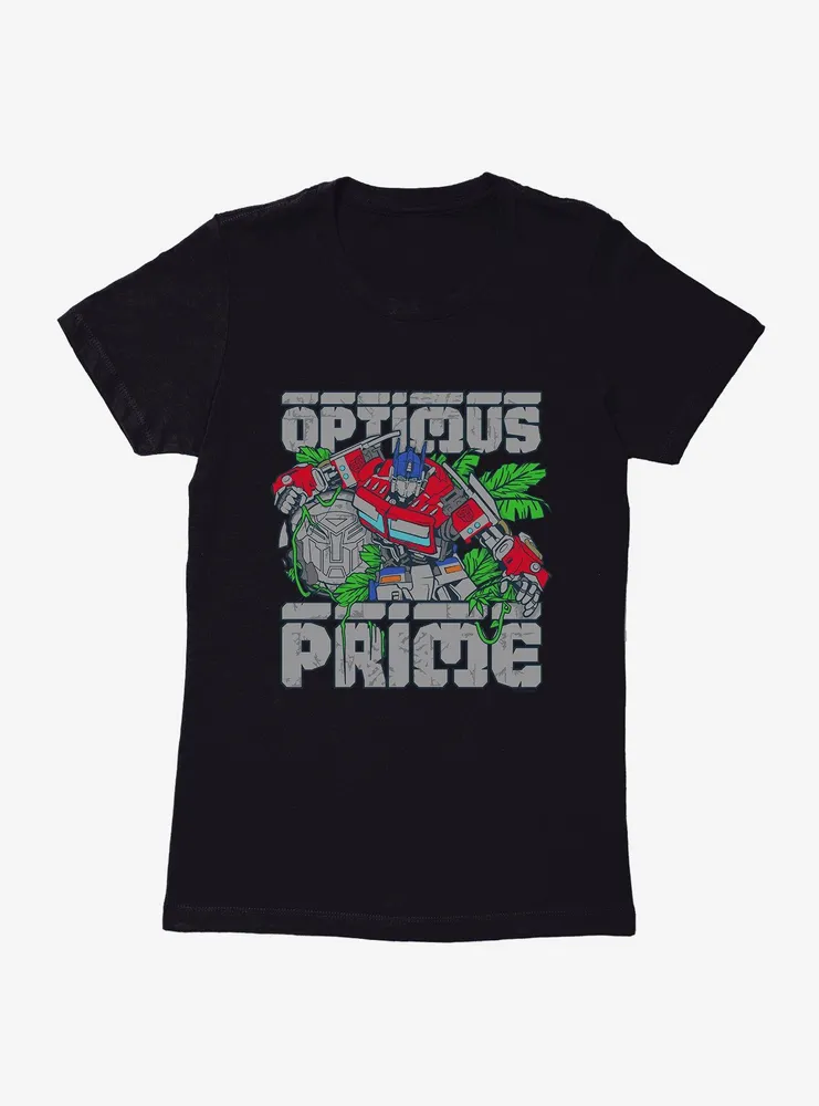 Transformers: Rise Of The Beasts Optimus Prime Jungle Womens T-Shirt