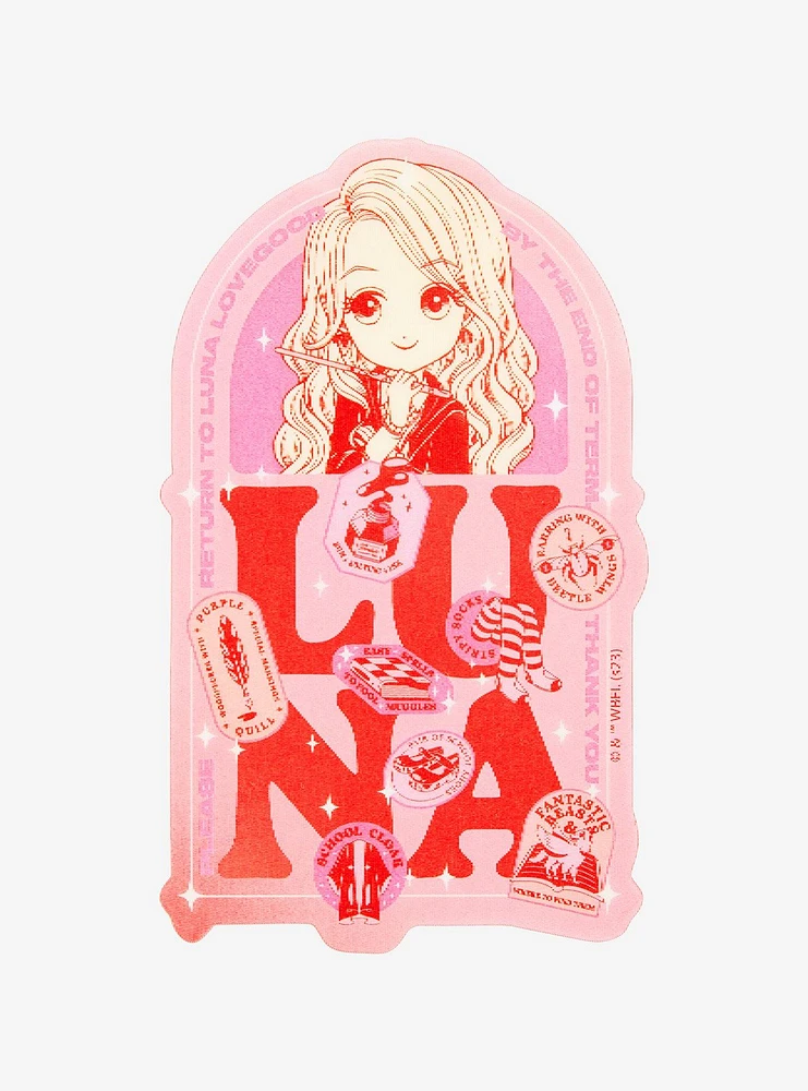 Harry Potter Luna Lovegood Lenticular Portrait Sticker - BoxLunch Exclusive